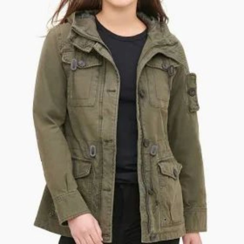 Levi’s Hooded Military Army Style Jacket Size XS NWT